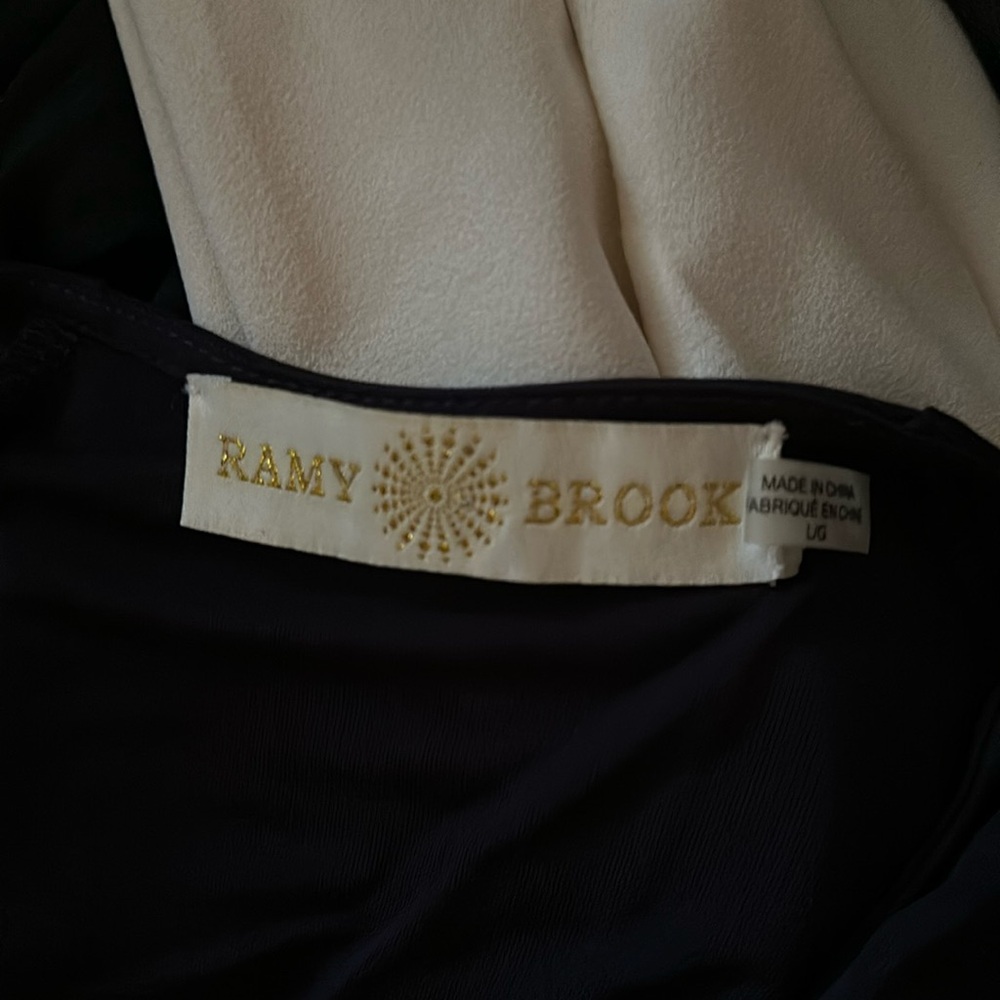 RAMY BEOOKE Long Sleeve Blouse In Navy